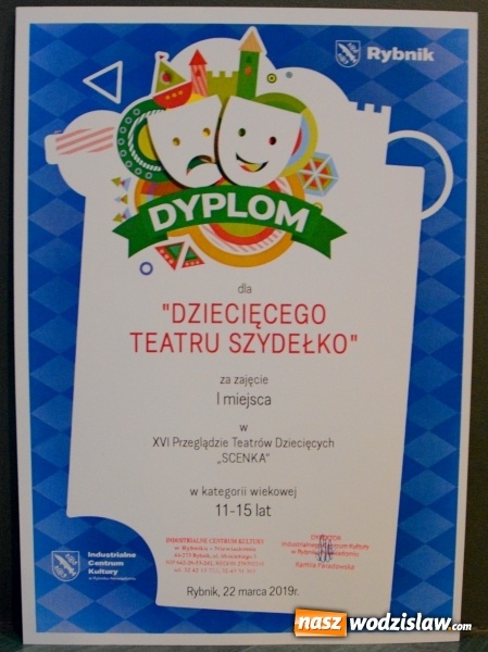 Zdjęcie w galerii na portalu naszwodzislaw.com: Teatr Szydełko zwycięzcą Przeglądu Teatrów Dziecięcych Scenka wiadomości z regionu