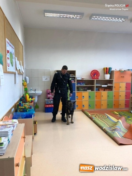 Zdjęcie w galerii na portalu naszwodzislaw.com: Policyjny pies Tor z wizytą u dzieci wiadomości z regionu