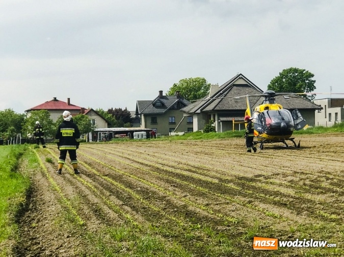 Zdjęcie w galerii na portalu naszwodzislaw.com: Pięć osób poszkodowanych w pożarze w Łańcach. Użyli biopaliwa podczas grilla [FOTO i WIDEO]  wiadomości z regionu