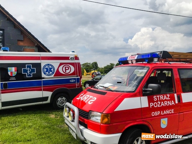 Zdjęcie w galerii na portalu naszwodzislaw.com: Pięć osób poszkodowanych w pożarze w Łańcach. Użyli biopaliwa podczas grilla [FOTO i WIDEO]  wiadomości z regionu