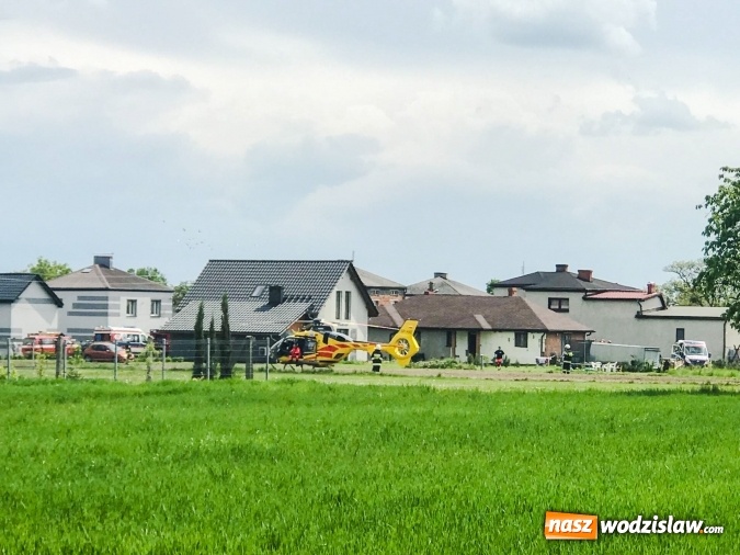 Zdjęcie w galerii na portalu naszwodzislaw.com: Pięć osób poszkodowanych w pożarze w Łańcach. Użyli biopaliwa podczas grilla [FOTO i WIDEO]  wiadomości z regionu