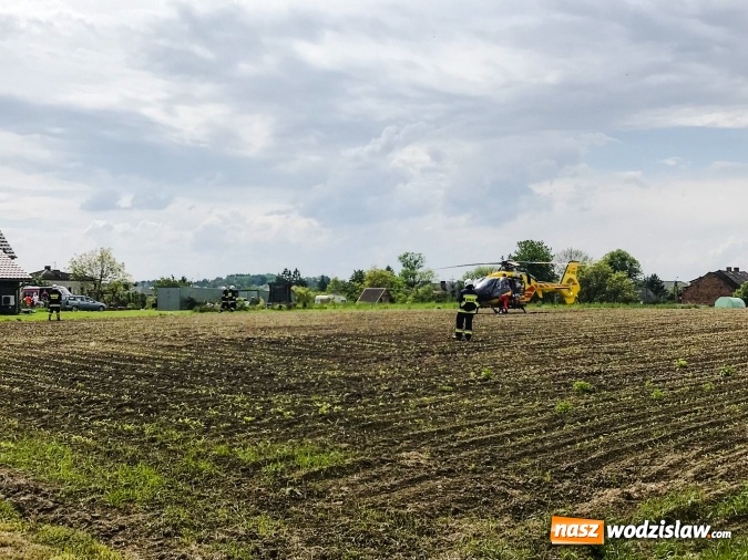 Zdjęcie w galerii na portalu naszwodzislaw.com: Pięć osób poszkodowanych w pożarze w Łańcach. Użyli biopaliwa podczas grilla [FOTO i WIDEO]  wiadomości z regionu