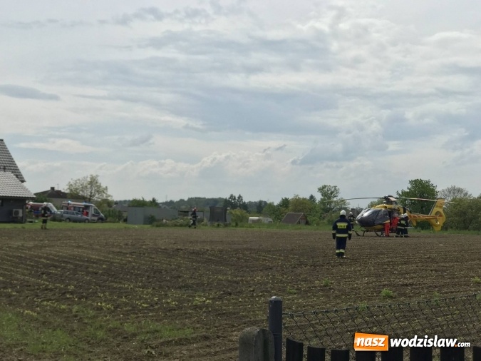 Zdjęcie w galerii na portalu naszwodzislaw.com: Pięć osób poszkodowanych w pożarze w Łańcach. Użyli biopaliwa podczas grilla [FOTO i WIDEO]  wiadomości z regionu