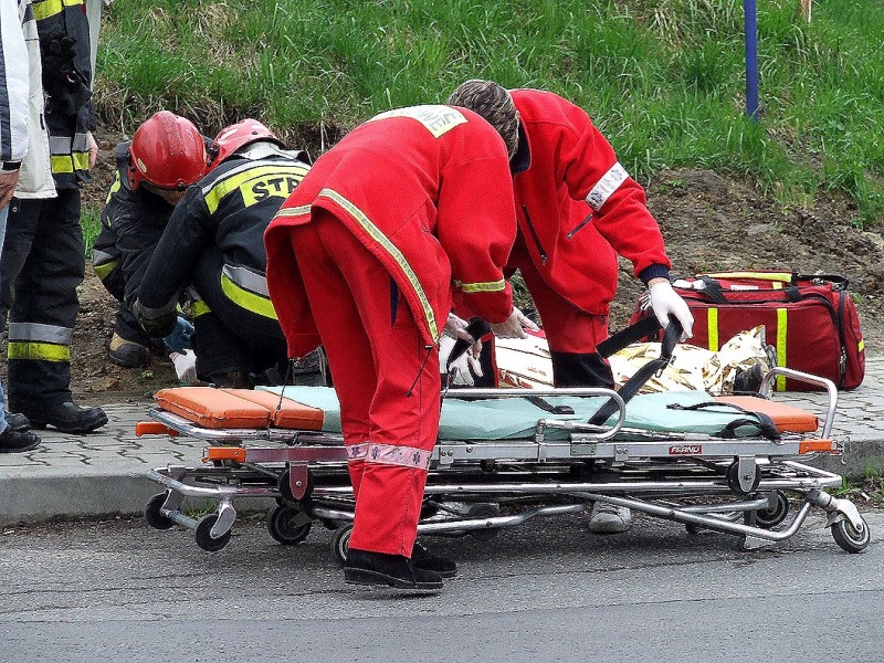 Zdjęcie w galerii na portalu naszwodzislaw.com: Rowerzysta ranny w wypadku wiadomości z regionu