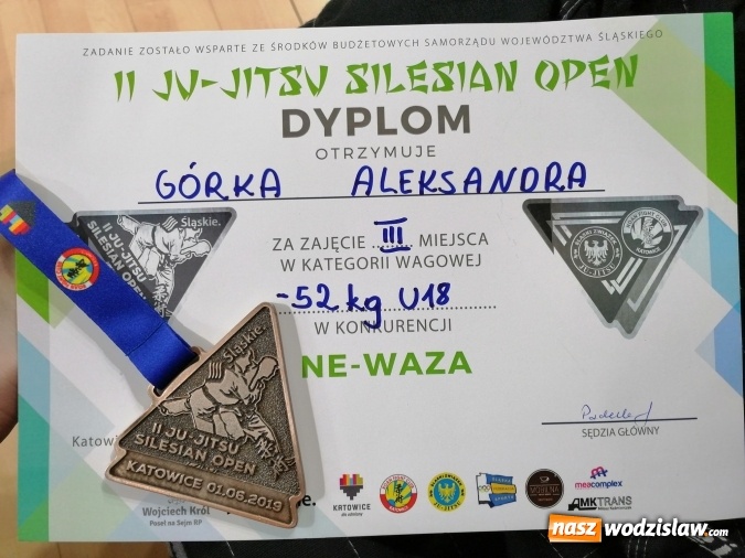 Zdjęcie w galerii na portalu naszwodzislaw.com: Zawodnicy Octagon Team Junior z medalami podczas zawodów Silesian Open wiadomości z regionu