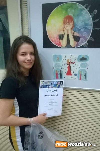 Zdjęcie w galerii na portalu naszwodzislaw.com: Uczennica gimnazjum w Gogołowej najlepsza w konkursie plastycznym w Żorach wiadomości z regionu