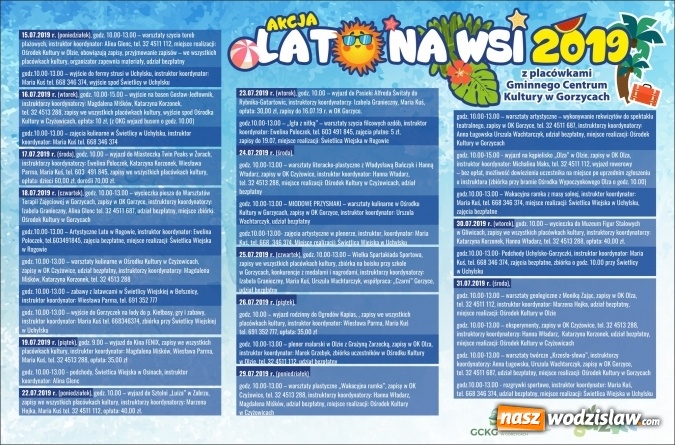 Zdjęcie w galerii na portalu naszwodzislaw.com: Lato na wsi 2019. Skorzystaj z oferty GCK w Gorzycach wiadomości z regionu