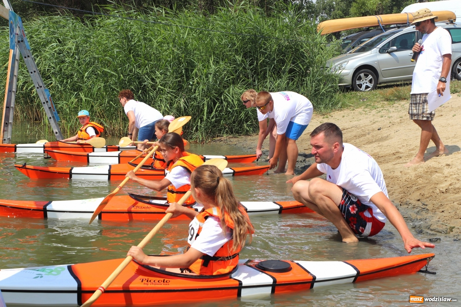 Zdjęcie w galerii na portalu naszwodzislaw.com: W Olzie szukali Nemo. Kajakowe zawody dla dzieci za nami wiadomości z regionu