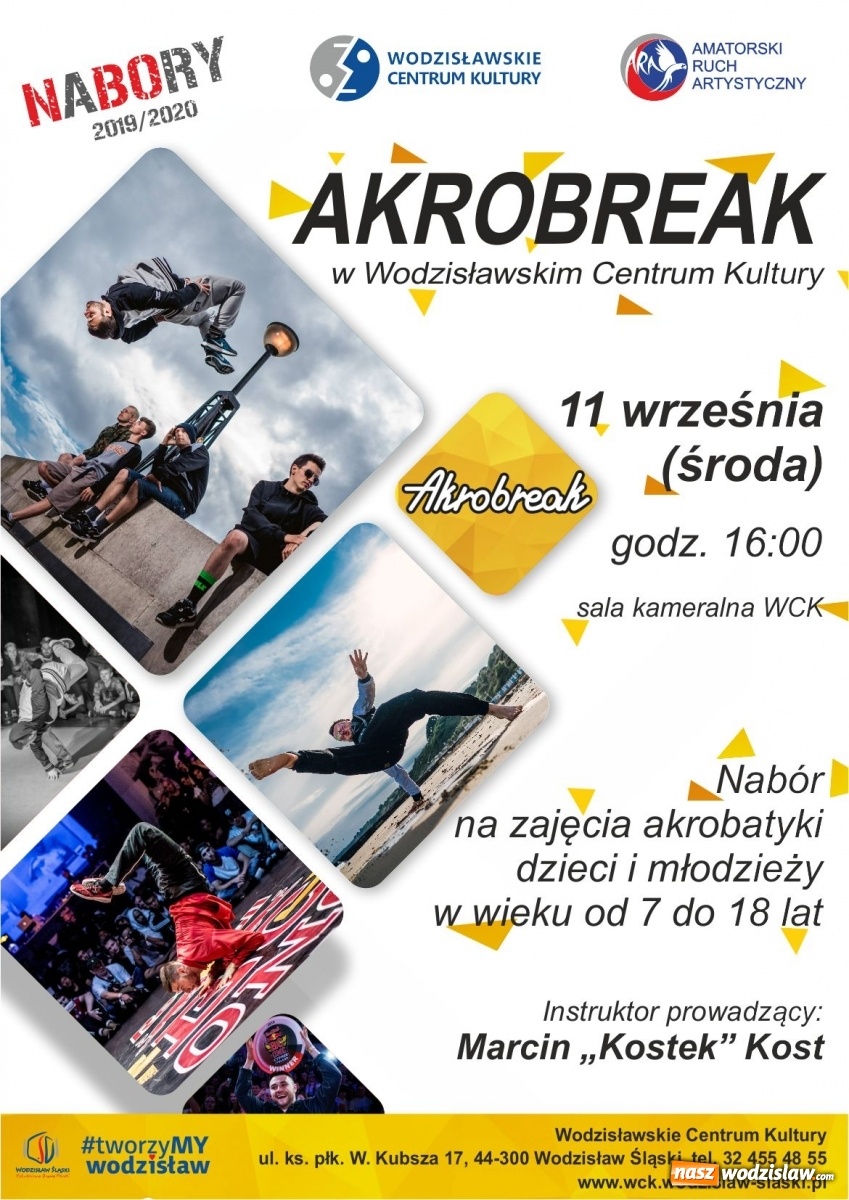 Zdjęcie w galerii na portalu naszwodzislaw.com: Akrobreak. Nowe zajęcia w WCK wiadomości z regionu