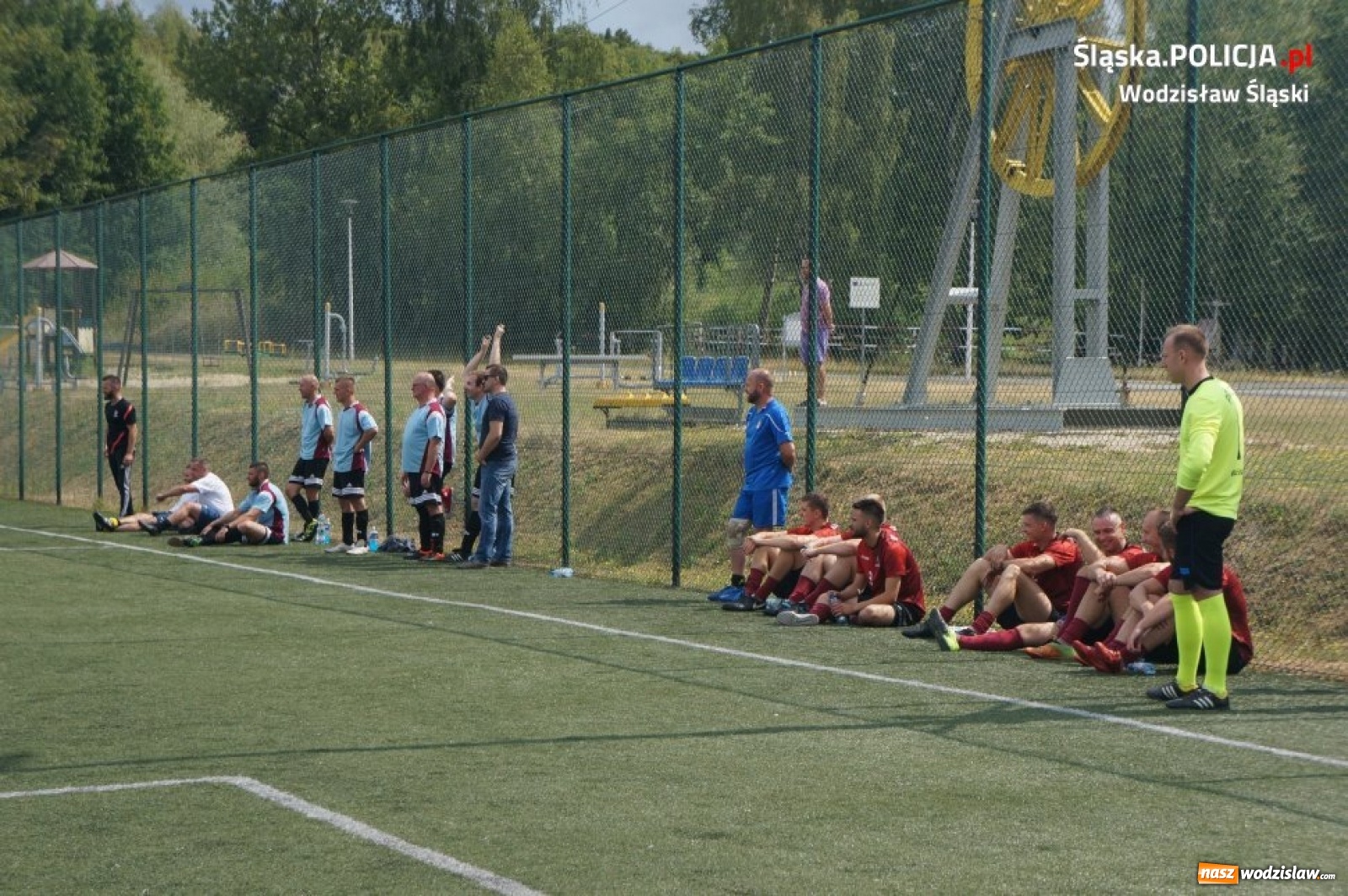Zdjęcie w galerii na portalu naszwodzislaw.com: Turniej piłkarski na stulecie policji [FOTO] wiadomości z regionu