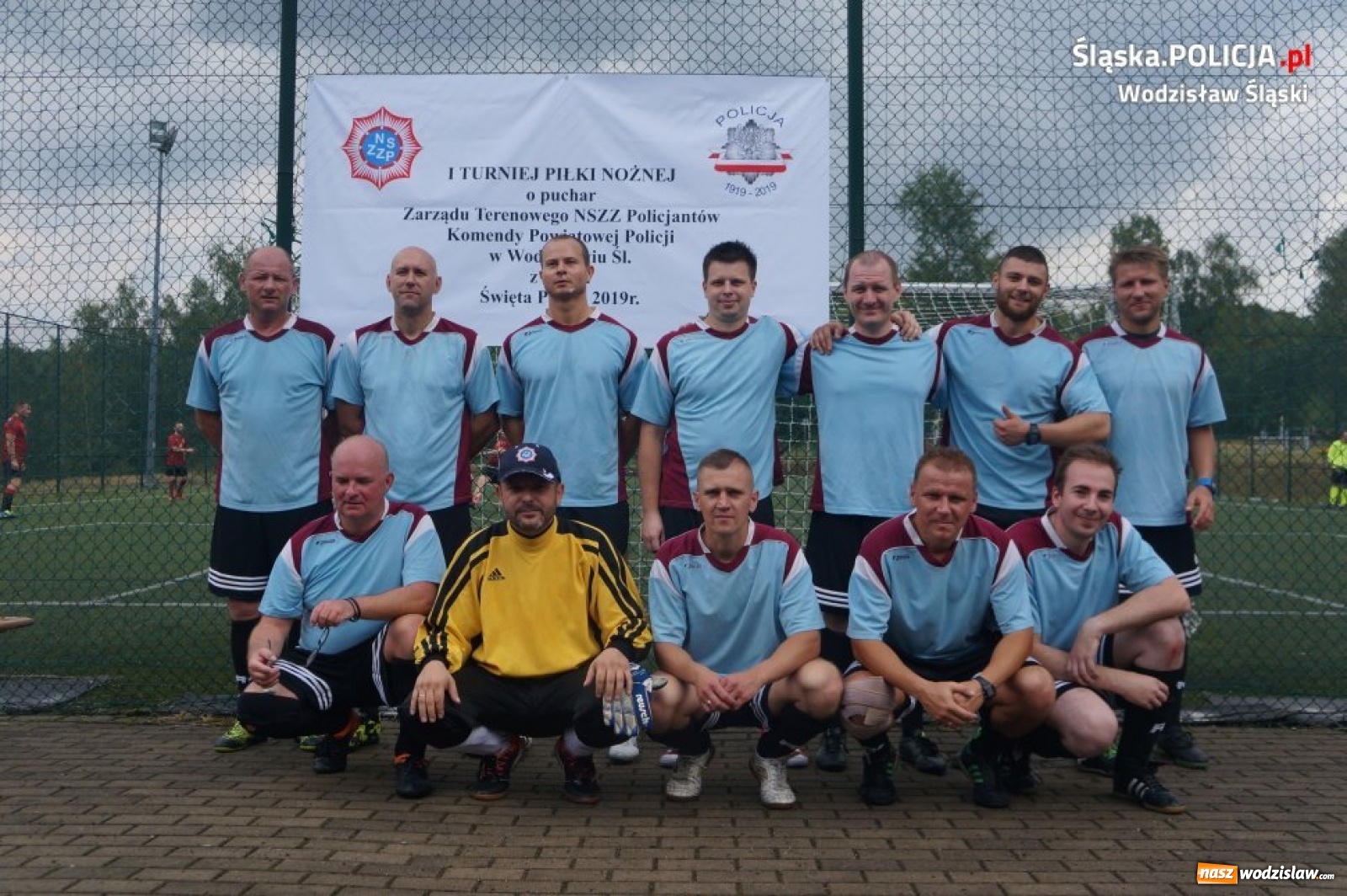 Zdjęcie w galerii na portalu naszwodzislaw.com: Turniej piłkarski na stulecie policji [FOTO] wiadomości z regionu