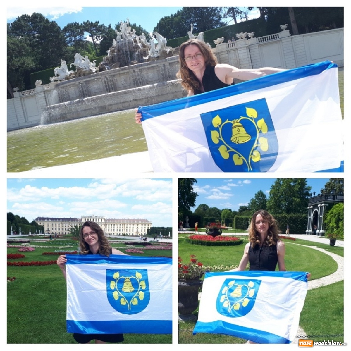 Zdjęcie w galerii na portalu naszwodzislaw.com: Flaga Mszany w podróży po całej Europie [FOTO] wiadomości z regionu