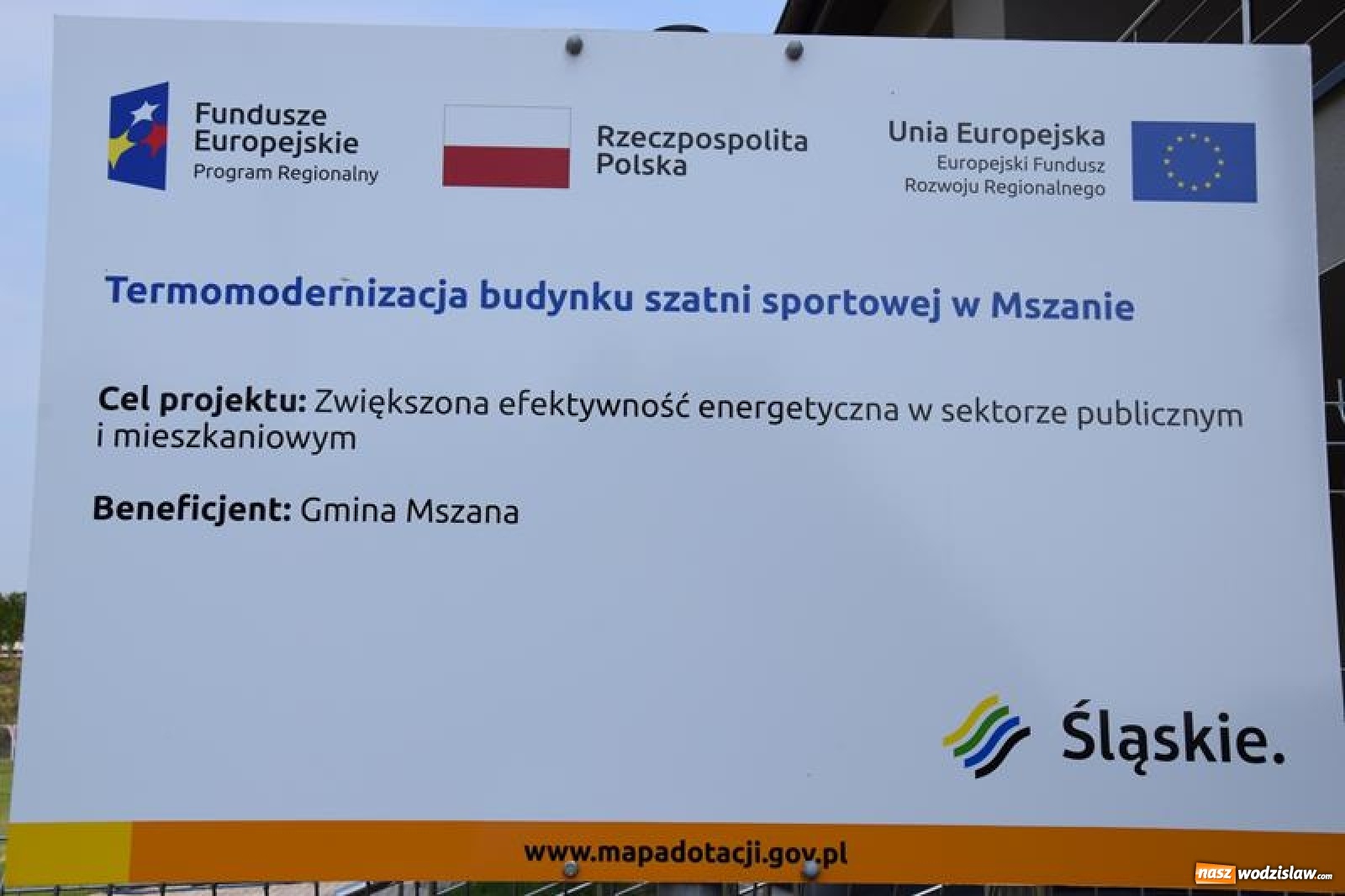 Zdjęcie w galerii na portalu naszwodzislaw.com: Zakończyła się termomodernizacja szatni sportowej w Mszanie [FOTO] wiadomości z regionu