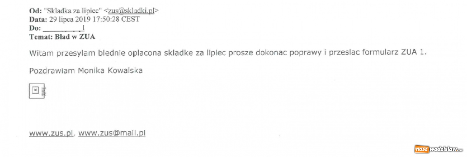 Zdjęcie w galerii na portalu naszwodzislaw.com: ZUS ostrzega! Oszuści internetowi w natarciu [FOTO] wiadomości z regionu