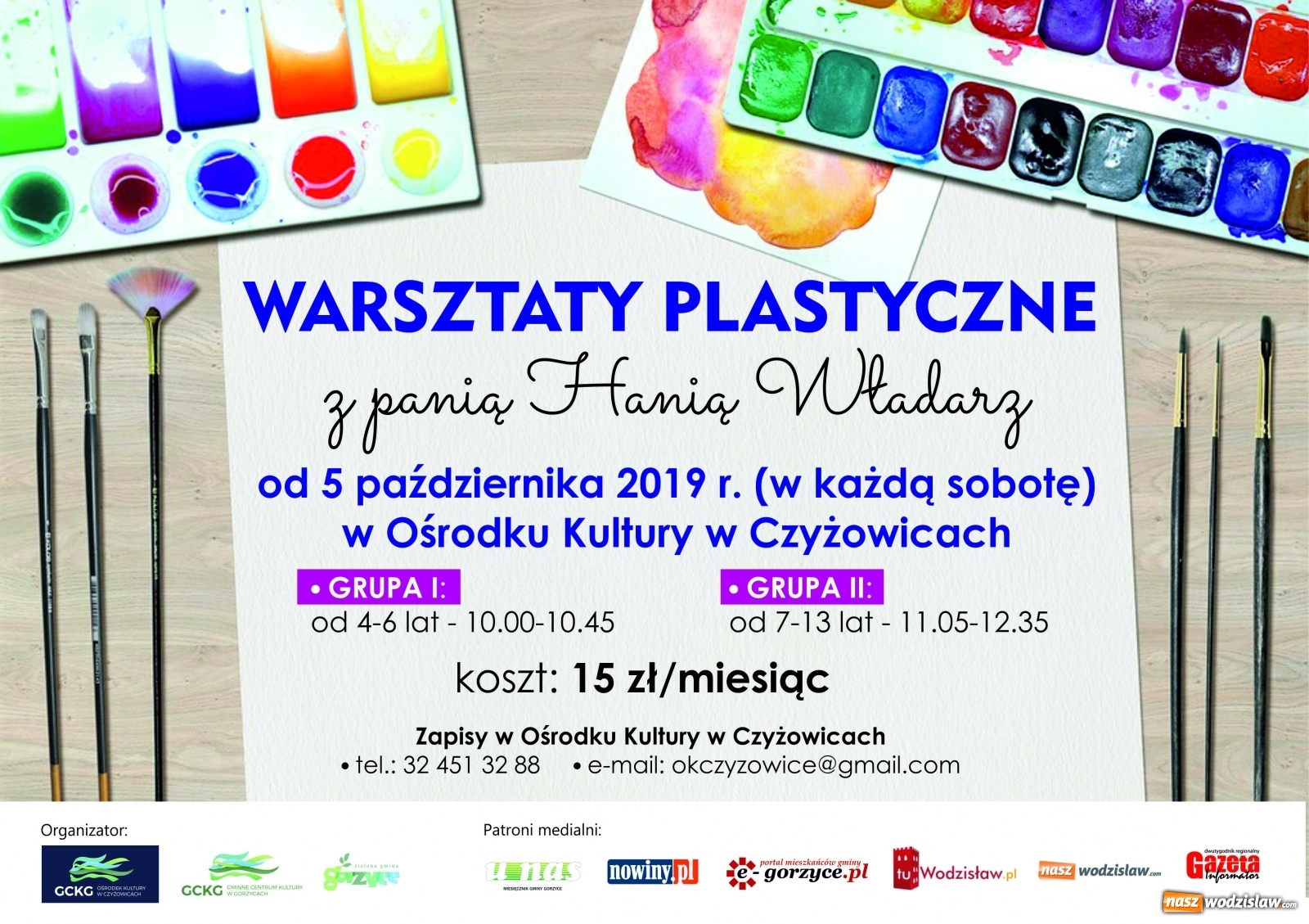 Zdjęcie w galerii na portalu naszwodzislaw.com: Warsztaty plastyczne dla dzieci w czyżowickim Ośrodku Kultury wiadomości z regionu