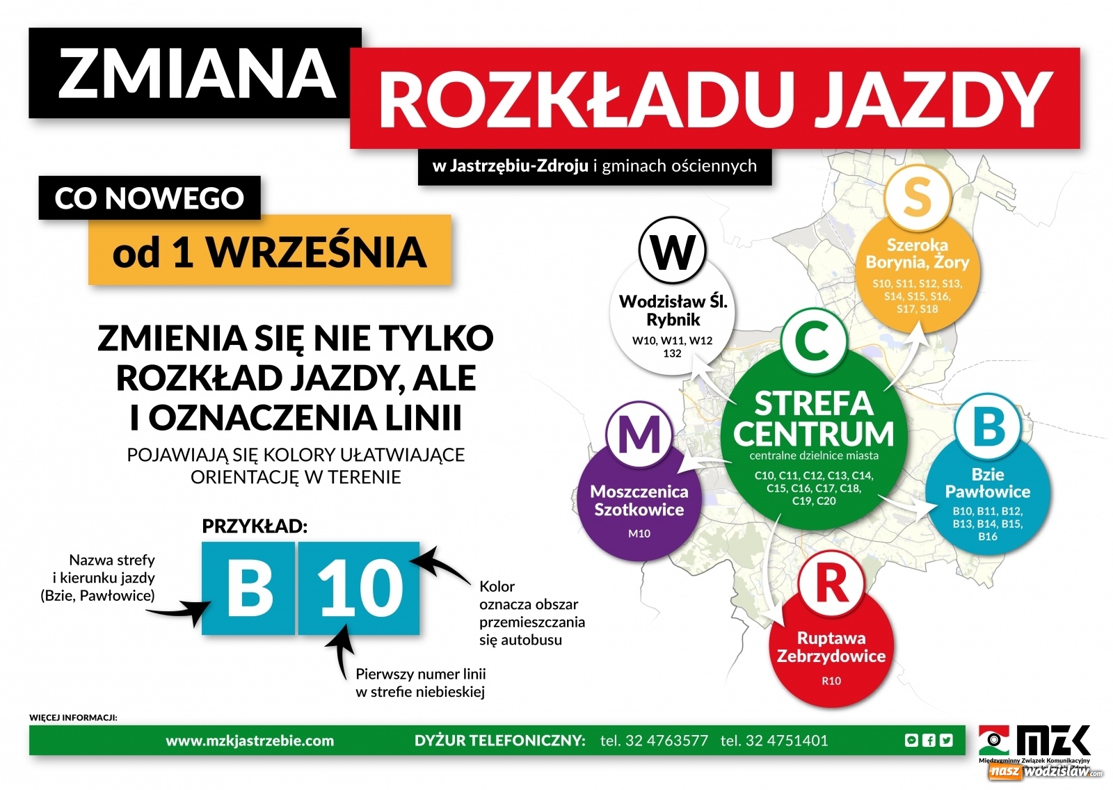 Zdjęcie w galerii na portalu naszwodzislaw.com: Od 1 września nowy rozkład jazdy autobusów MZK wiadomości z regionu