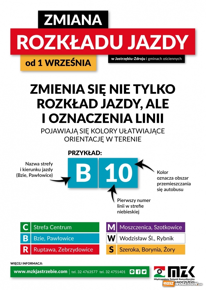 Zdjęcie w galerii na portalu naszwodzislaw.com: Od 1 września nowy rozkład jazdy autobusów MZK wiadomości z regionu