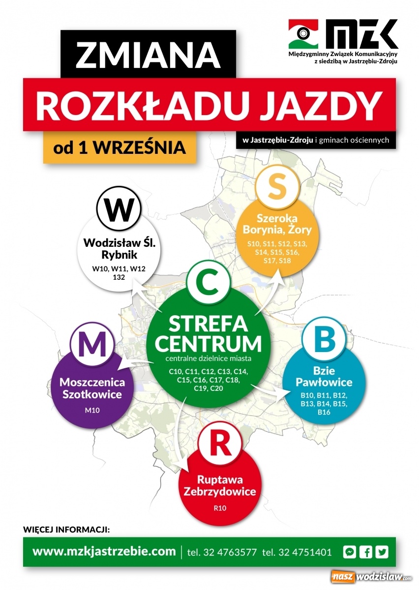Zdjęcie w galerii na portalu naszwodzislaw.com: Od 1 września nowy rozkład jazdy autobusów MZK wiadomości z regionu