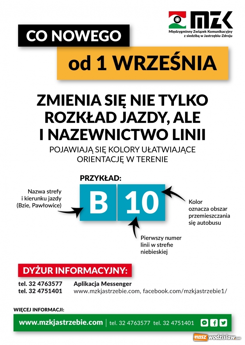 Zdjęcie w galerii na portalu naszwodzislaw.com: Od 1 września nowy rozkład jazdy autobusów MZK wiadomości z regionu