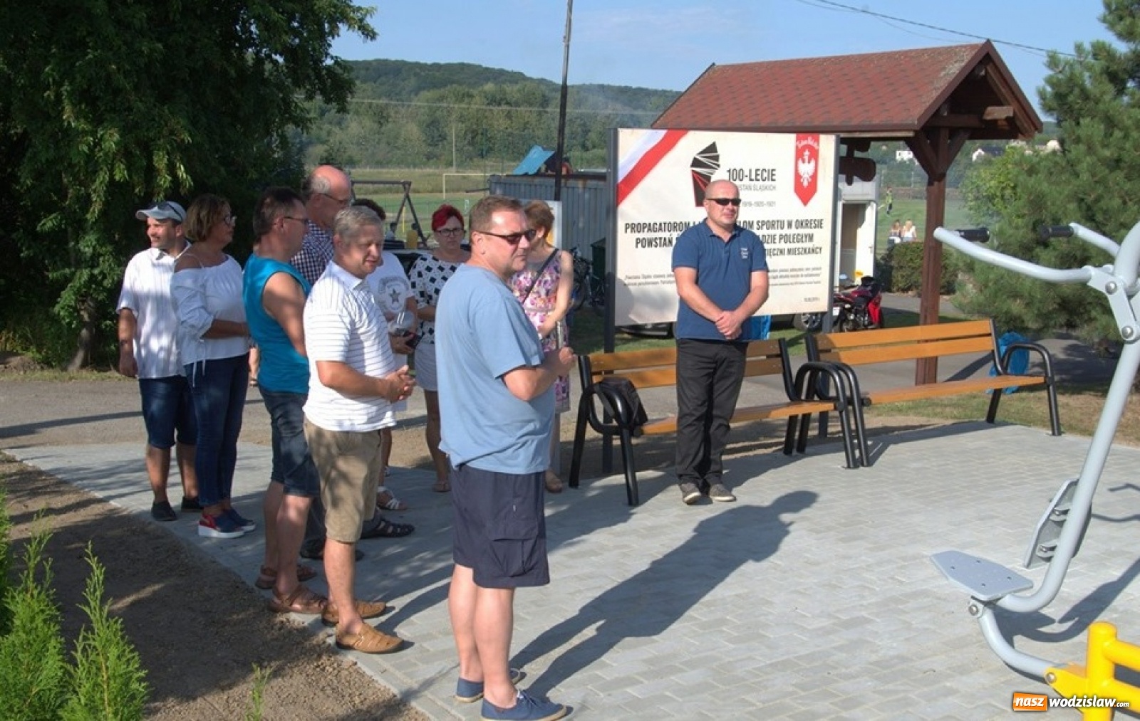 Zdjęcie w galerii na portalu naszwodzislaw.com: W gminie Gorzyce otwarto trzy nowe siłownie plenerowe [FOTO] wiadomości z regionu