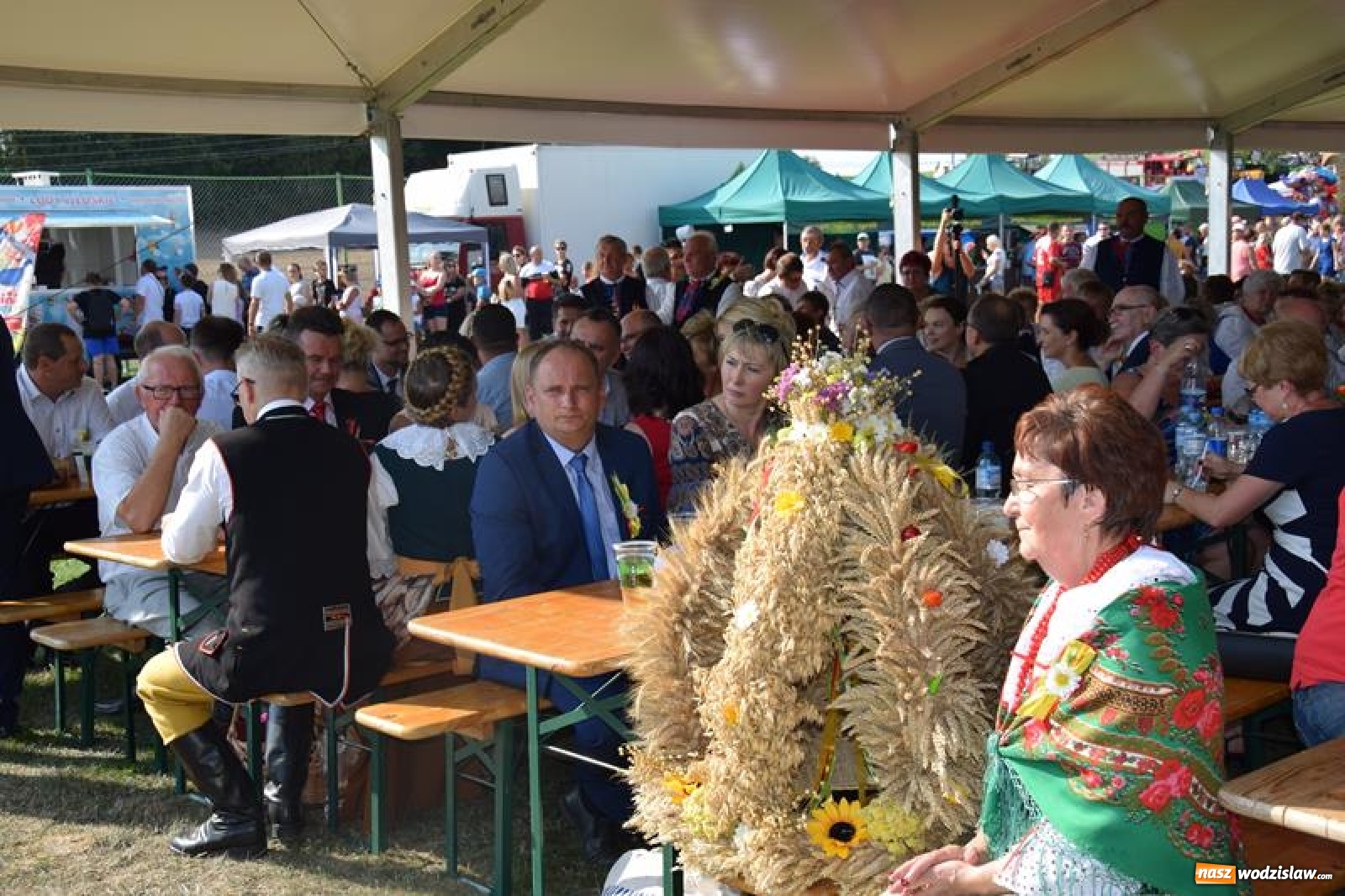 Zdjęcie w galerii na portalu naszwodzislaw.com: Dożynki Gminne Mszana 2019 za nami [FOTO] wiadomości z regionu