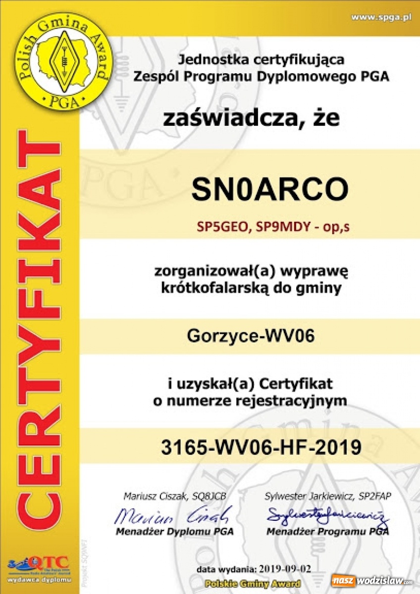 Zdjęcie w galerii na portalu naszwodzislaw.com: Raciborscy krótkofalowcy uczcili pamięć grafa von Arco  wiadomości z regionu