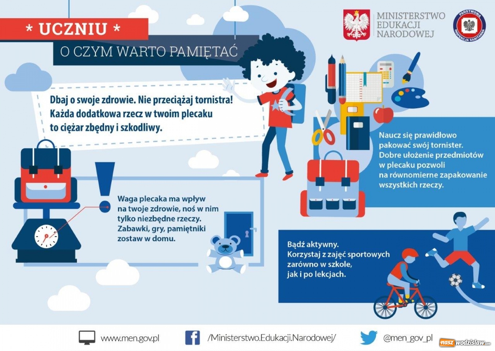 Zdjęcie w galerii na portalu naszwodzislaw.com: Jak dobrać odpowiedni tornister? wiadomości z regionu