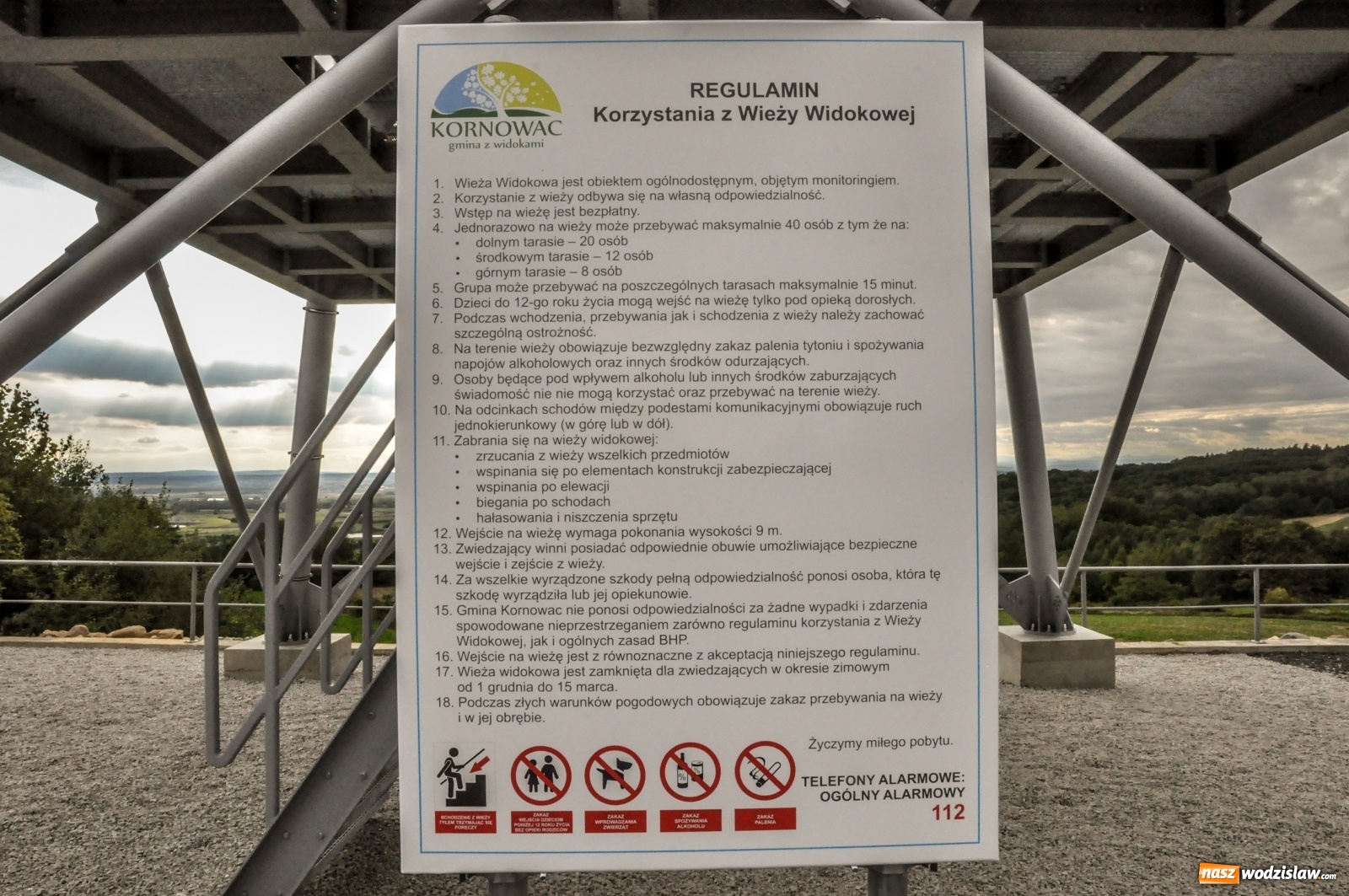 Zdjęcie w galerii na portalu naszwodzislaw.com: Wieża widokowa w Pogrzebieniu już otwarta. Tak z niej widać Lubomię [FOTO]  wiadomości z regionu