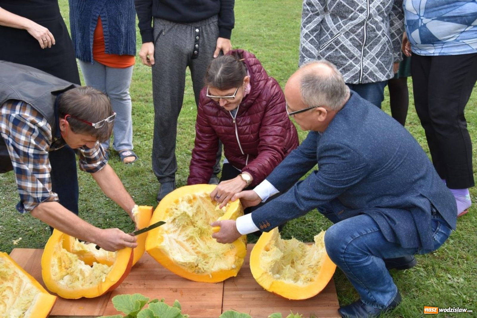 Zdjęcie w galerii na portalu naszwodzislaw.com: Baniobicie w Perle, czyli starcie starosty ze złotem jesieni [FOTO] wiadomości z regionu