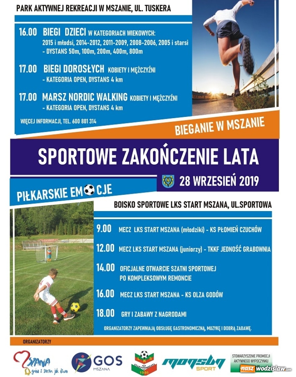 Zdjęcie w galerii na portalu naszwodzislaw.com: Gmina Mszana zaprasza na sportowe zakończenie lata wiadomości z regionu