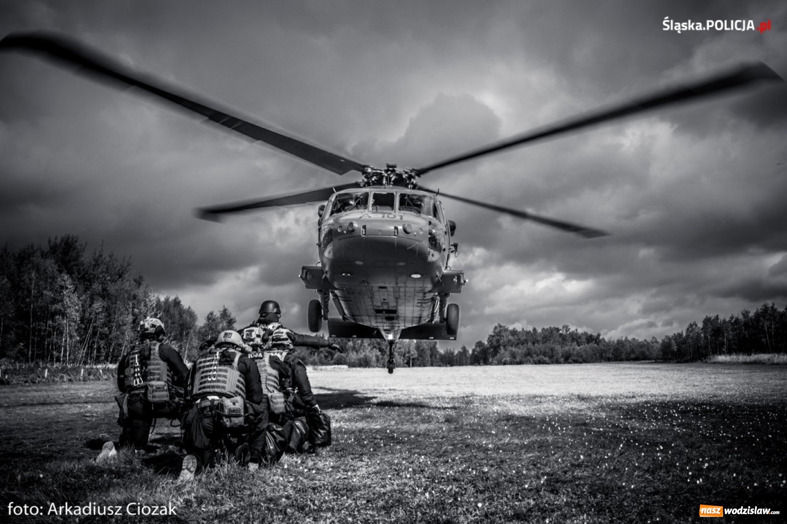 Zdjęcie w galerii na portalu naszwodzislaw.com: Black Hawk na ćwiczeniach śląskich antyterrorystów [FOTO I WIDEO]  wiadomości z regionu