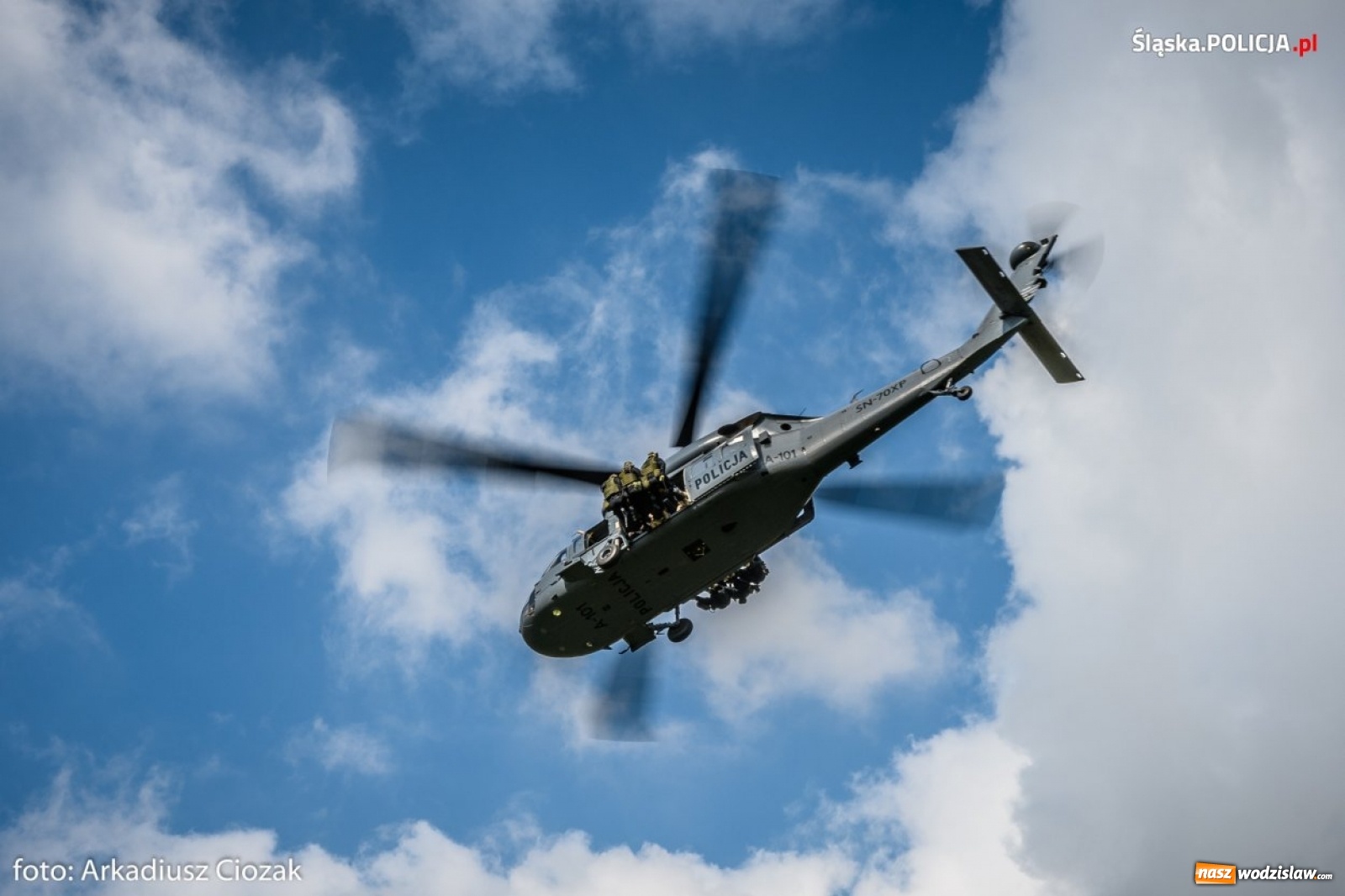 Zdjęcie w galerii na portalu naszwodzislaw.com: Black Hawk na ćwiczeniach śląskich antyterrorystów [FOTO I WIDEO]  wiadomości z regionu