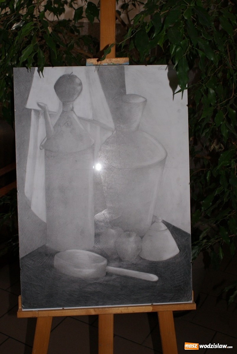 Zdjęcie w galerii na portalu naszwodzislaw.com: Wystawa obrazów na rzecz poparzonego Mikołajka z Połomi wiadomości z regionu