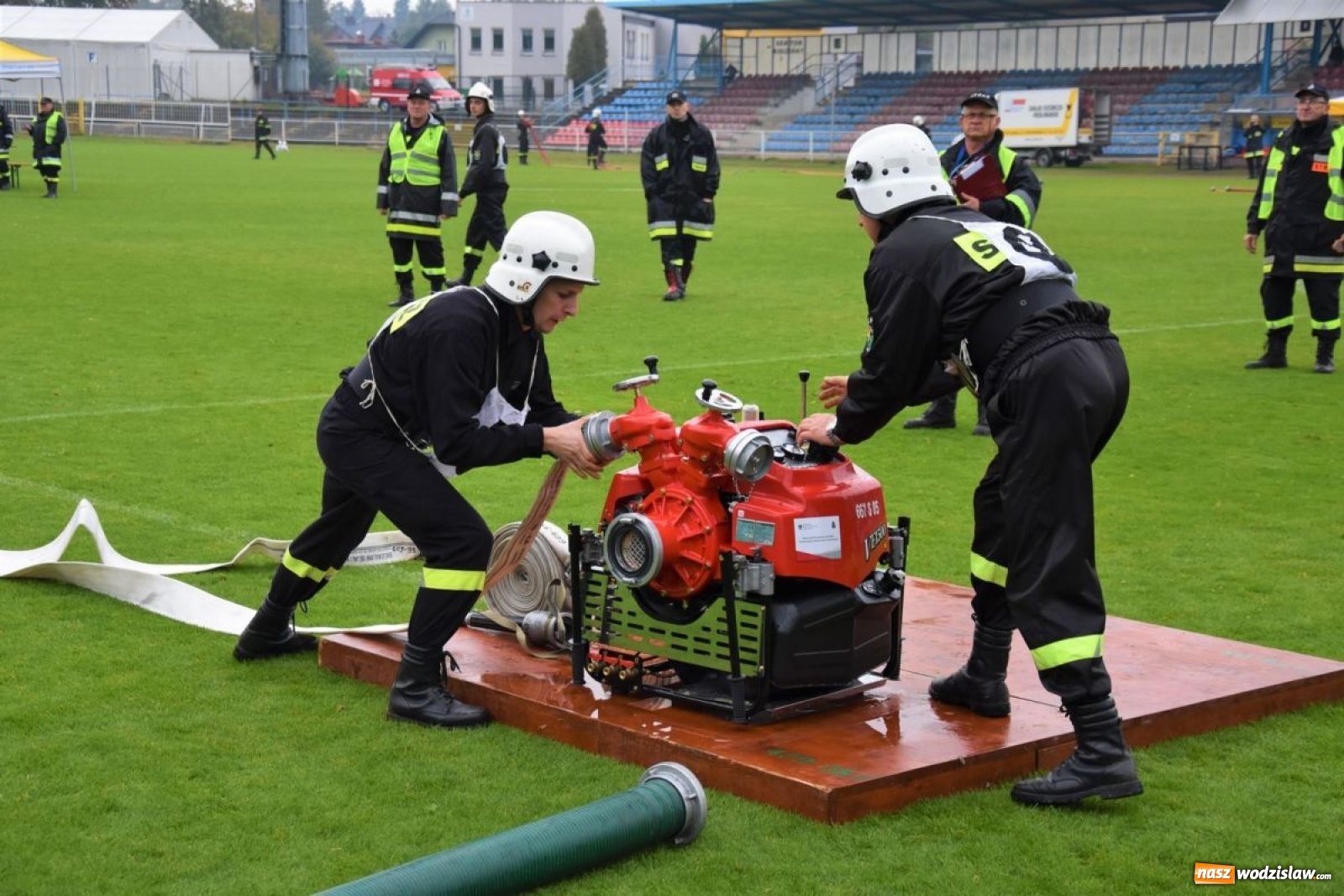 Zdjęcie w galerii na portalu naszwodzislaw.com: Sportowo-pożarnicza rywalizacja strażaków OSP [FOTO] wiadomości z regionu