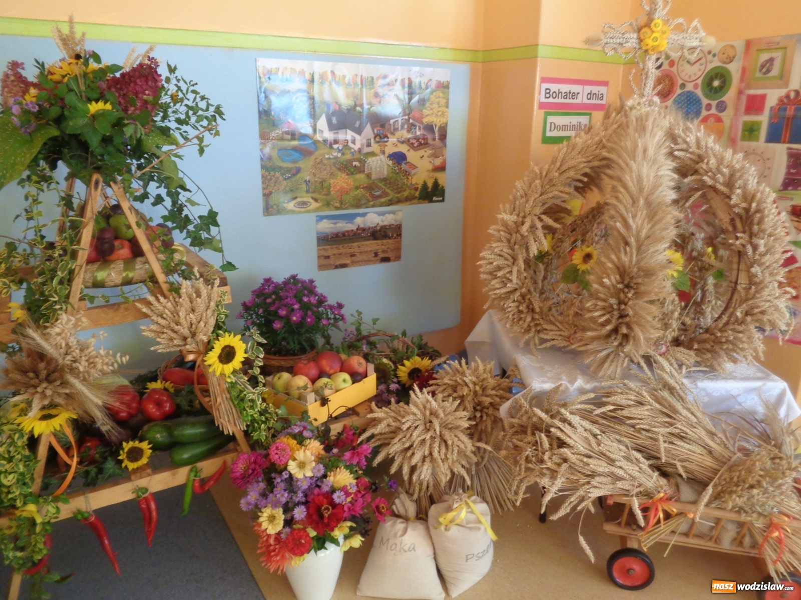 Zdjęcie w galerii na portalu naszwodzislaw.com: Przedszkolaki poznały tradycję dożynek wiadomości z regionu