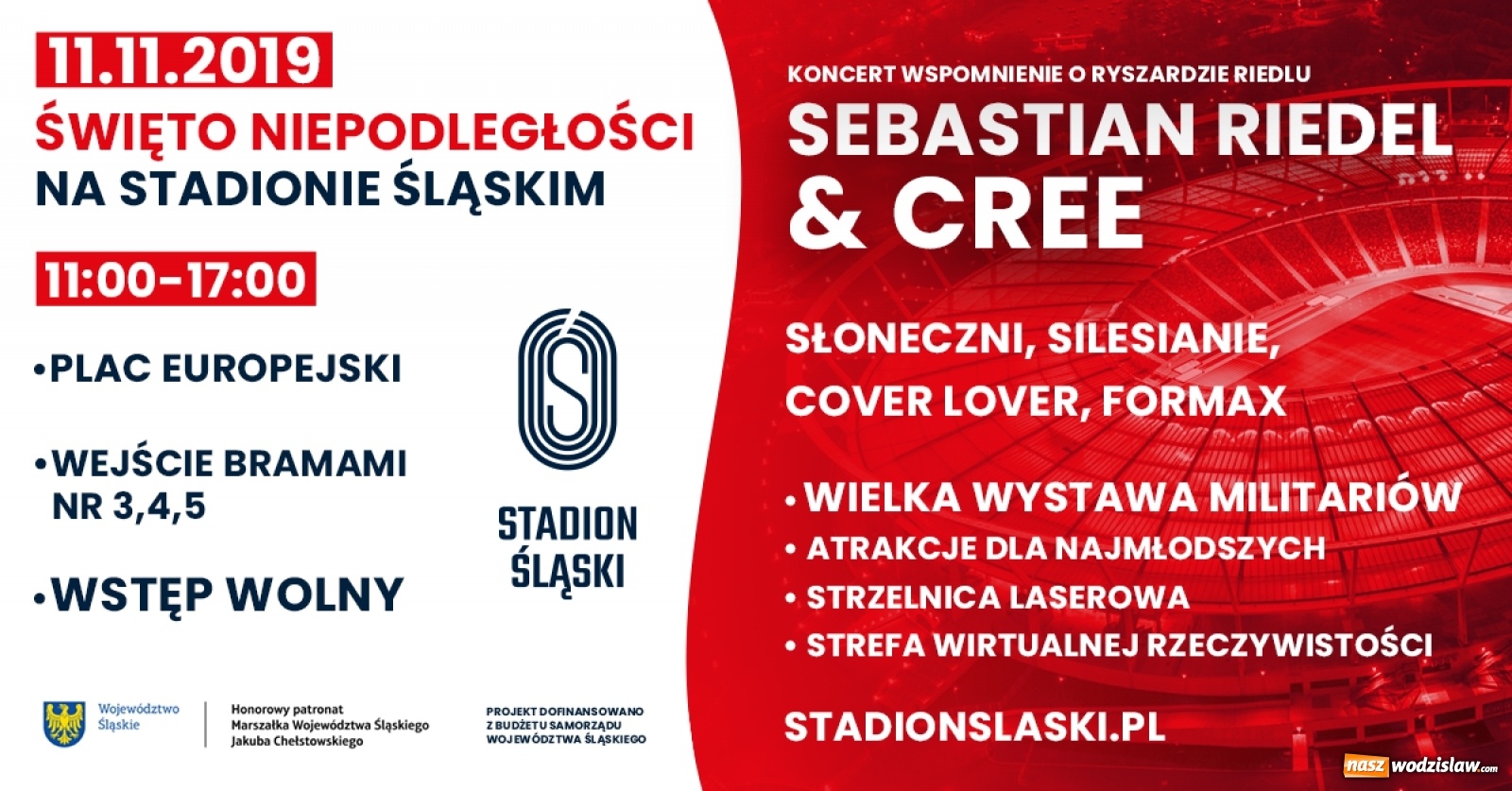 Zdjęcie w galerii na portalu naszwodzislaw.com: Rodzinne Święto Niepodległości na Stadionie Śląskim wiadomości z regionu