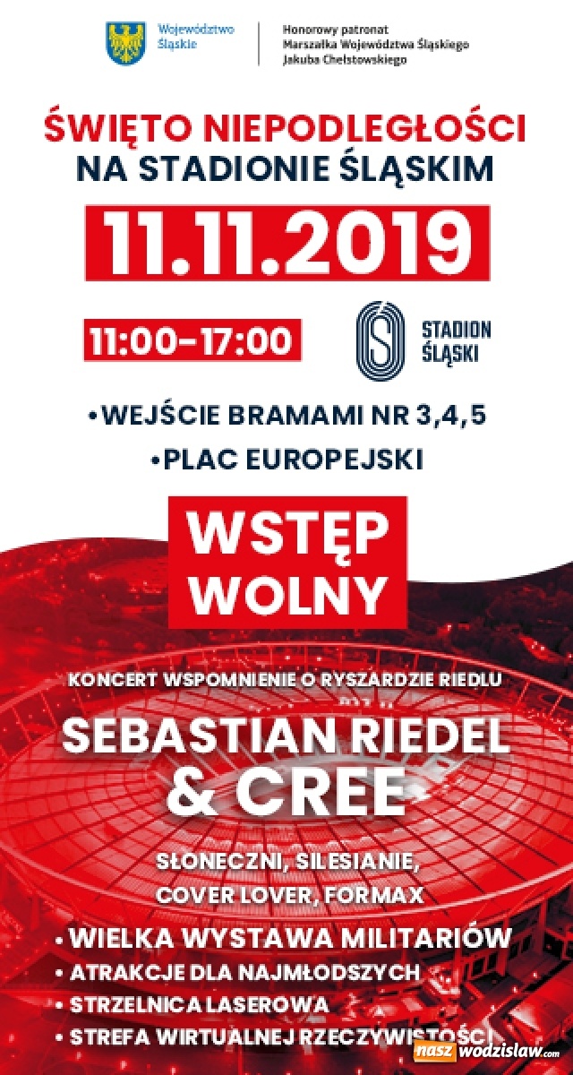 Zdjęcie w galerii na portalu naszwodzislaw.com: Rodzinne Święto Niepodległości na Stadionie Śląskim wiadomości z regionu