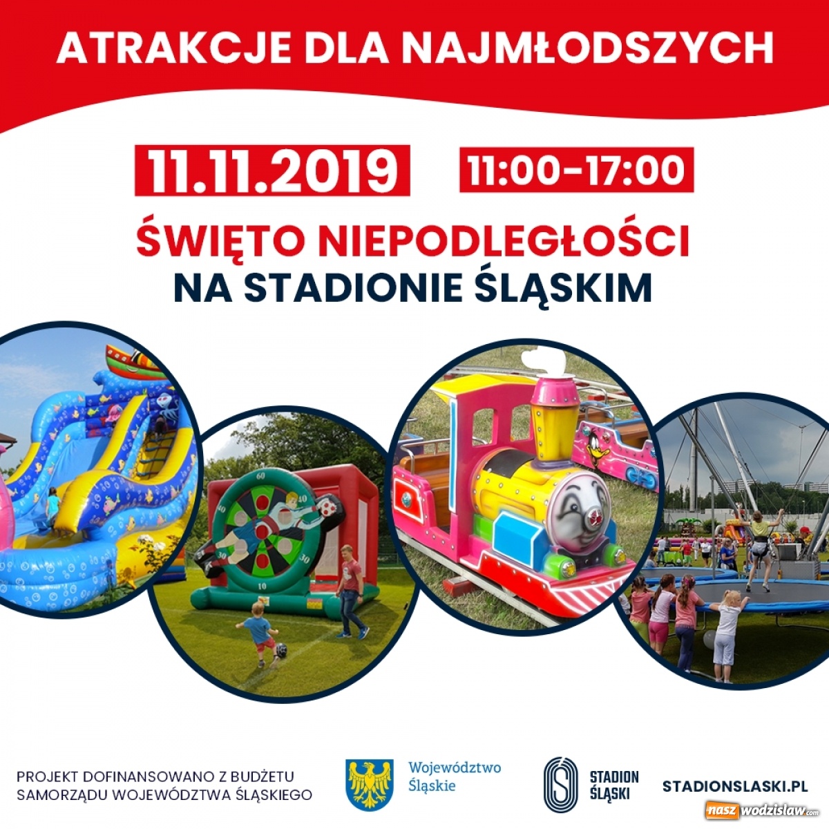 Zdjęcie w galerii na portalu naszwodzislaw.com: Rodzinne Święto Niepodległości na Stadionie Śląskim wiadomości z regionu