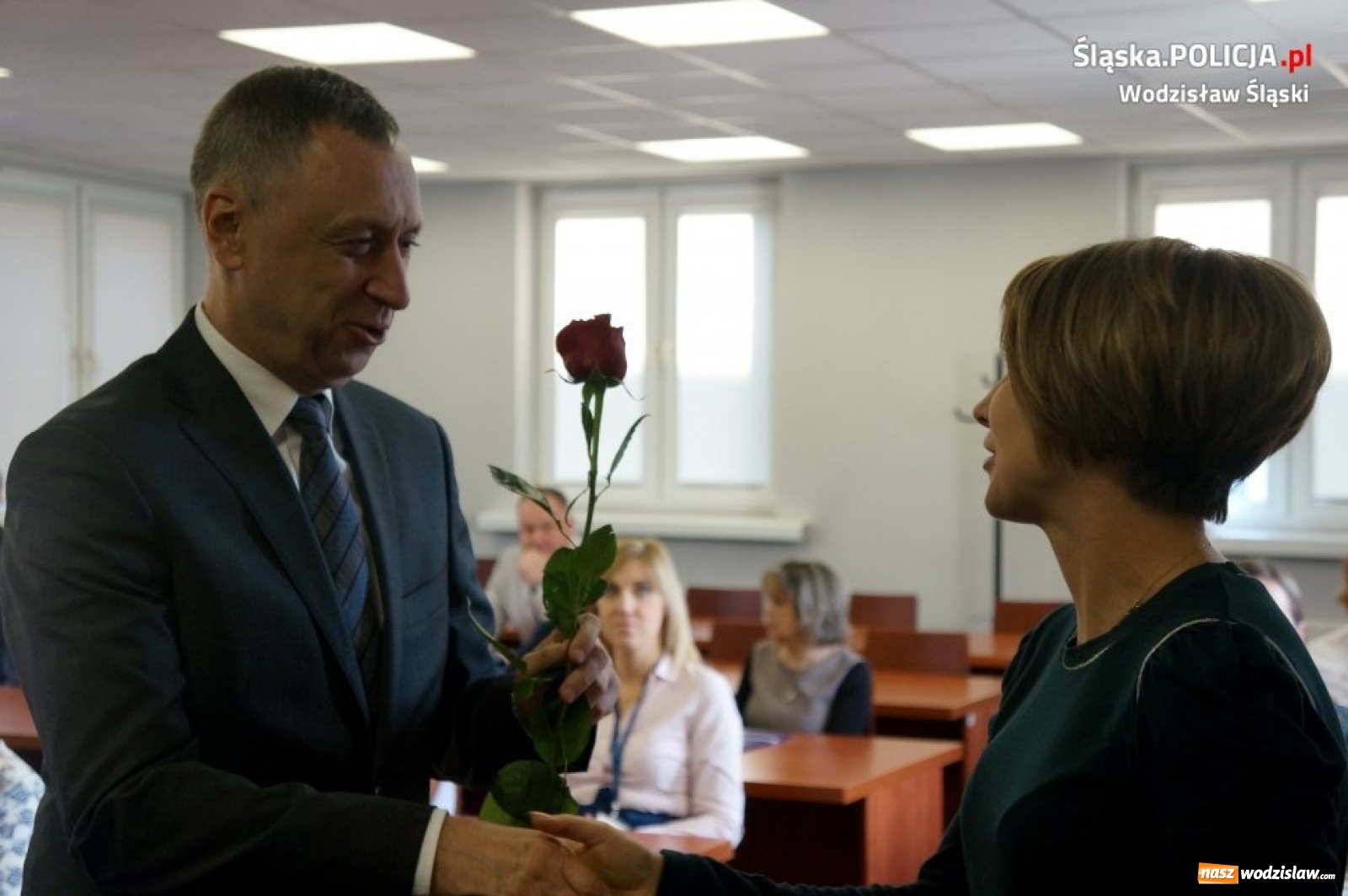 Zdjęcie w galerii na portalu naszwodzislaw.com: Święto korpusu służby cywilnej w wodzisławskiej komendzie wiadomości z regionu