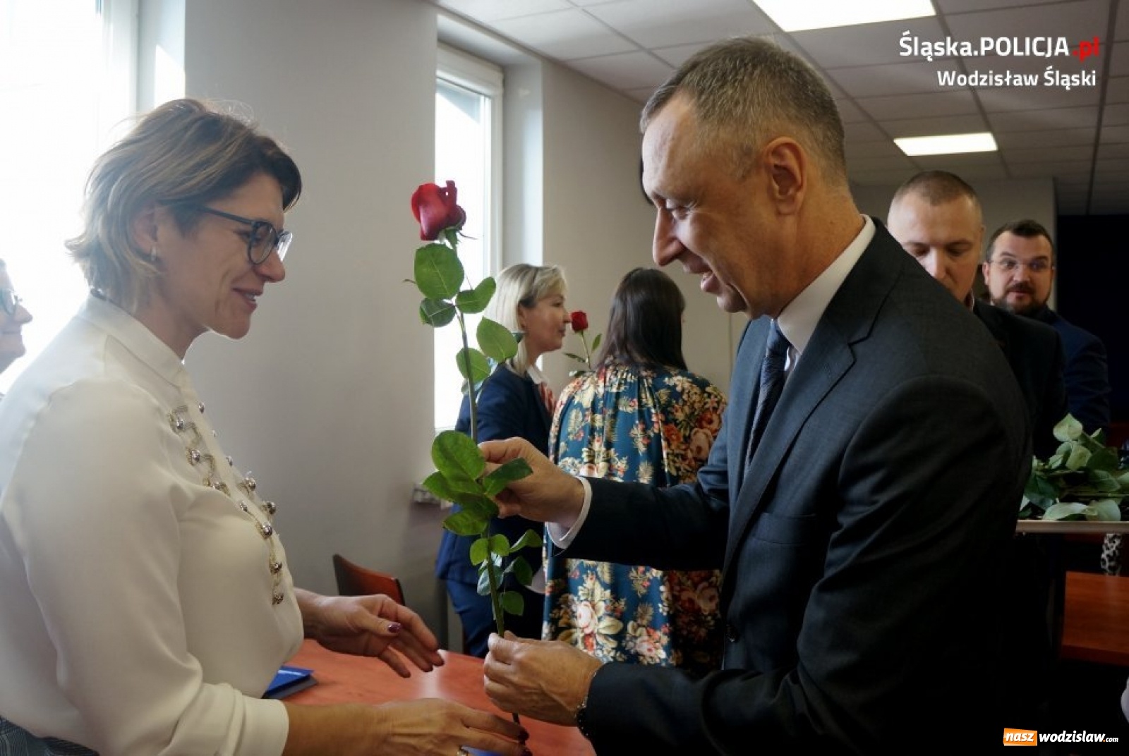 Zdjęcie w galerii na portalu naszwodzislaw.com: Święto korpusu służby cywilnej w wodzisławskiej komendzie wiadomości z regionu