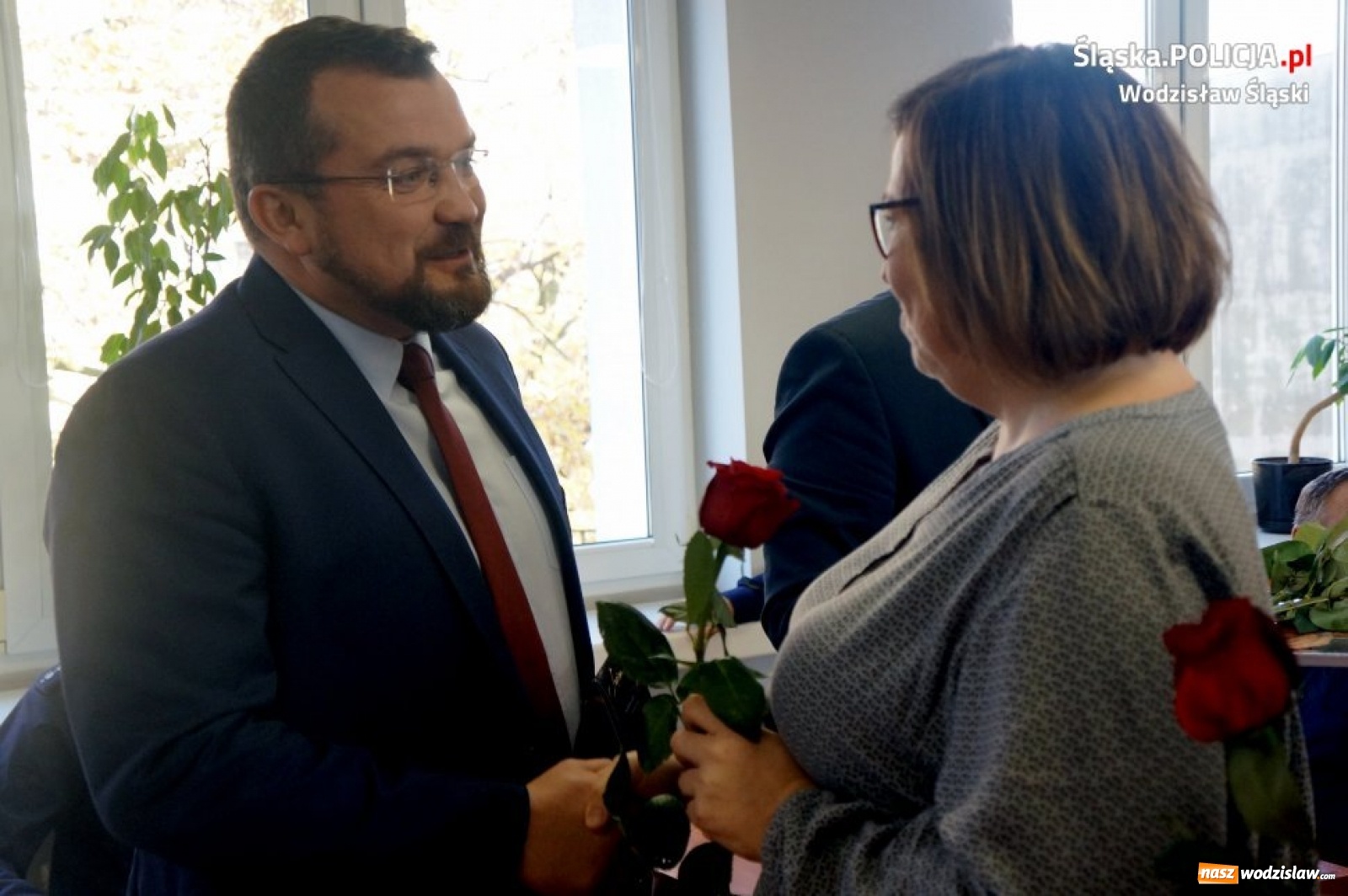 Zdjęcie w galerii na portalu naszwodzislaw.com: Święto korpusu służby cywilnej w wodzisławskiej komendzie wiadomości z regionu