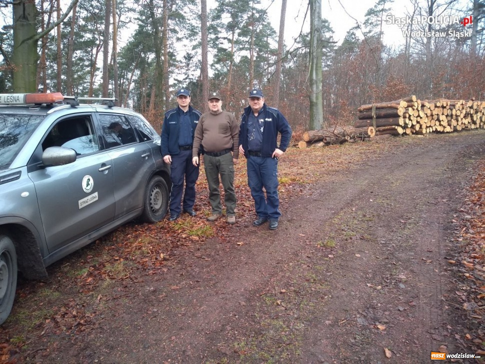 Zdjęcie w galerii na portalu naszwodzislaw.com: Wspólne patrole policji i straży leśnej wiadomości z regionu