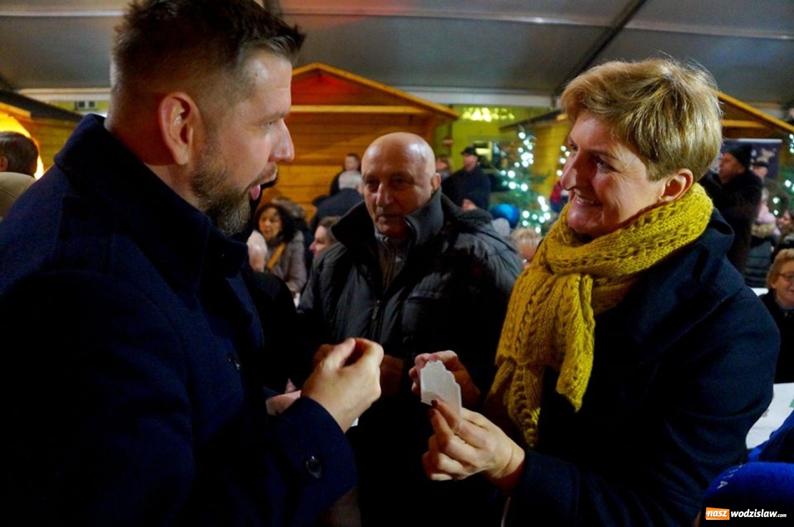 Zdjęcie w galerii na portalu naszwodzislaw.com: Wspólna wigilia prezydenta i mieszkańców wiadomości z regionu