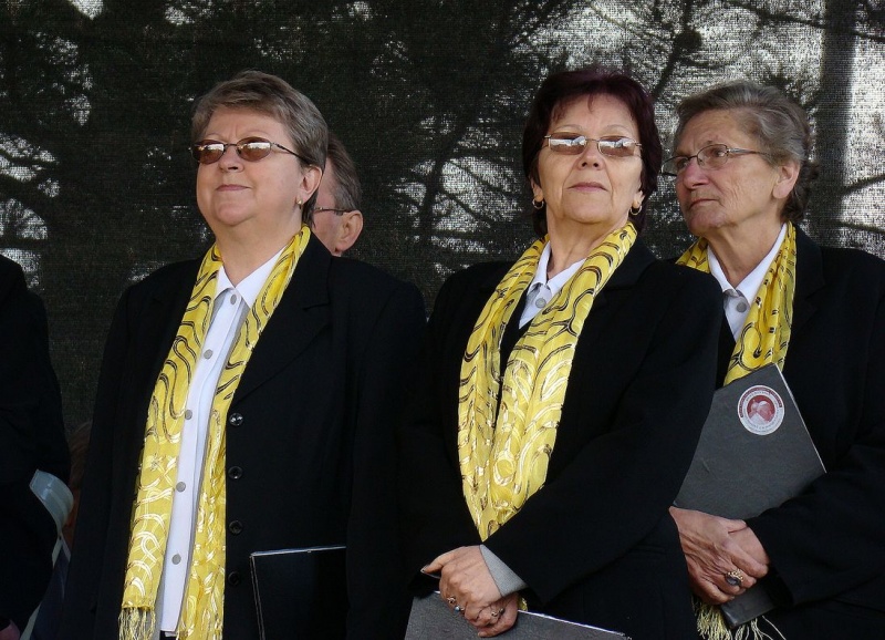 Zdjęcie w galerii na portalu naszwodzislaw.com: Flaga Polski i laska skautowska wiadomości z regionu