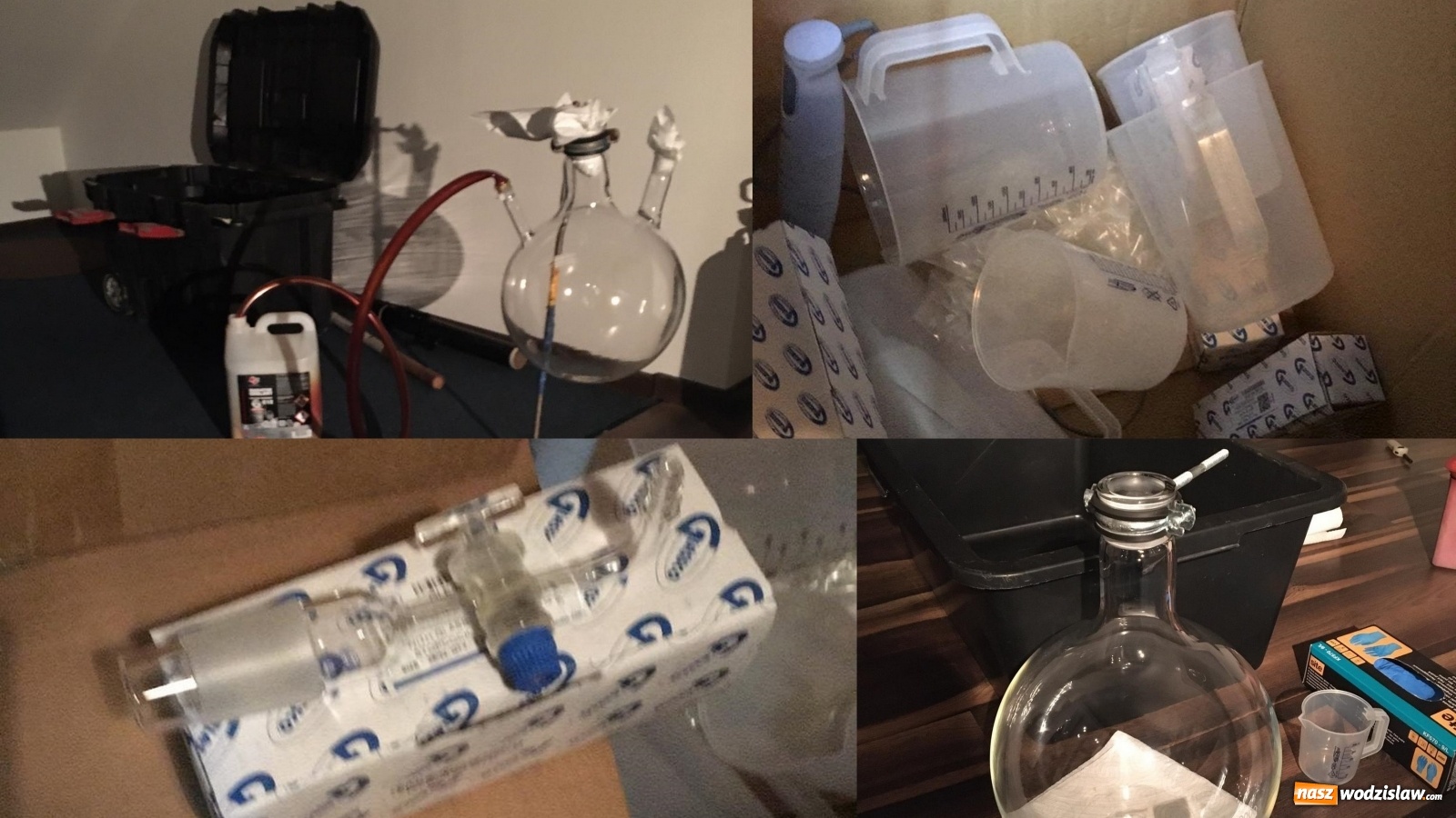 Zdjęcie w galerii na portalu naszwodzislaw.com: Policjanci zlikwidowali laboratorium do produkcji metamfetaminy [FOTO] wiadomości z regionu