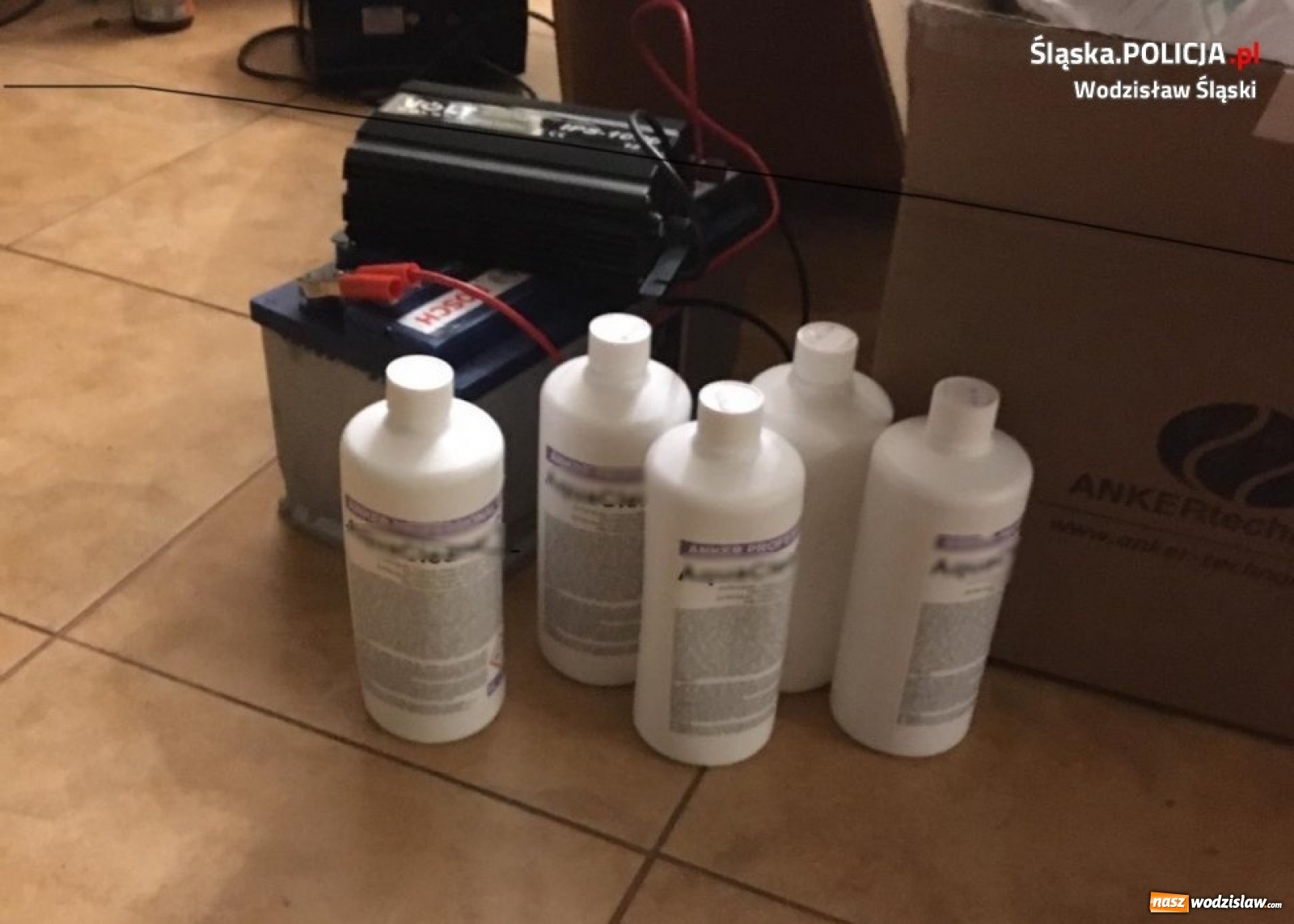 Zdjęcie w galerii na portalu naszwodzislaw.com: Policjanci zlikwidowali laboratorium do produkcji metamfetaminy [FOTO] wiadomości z regionu