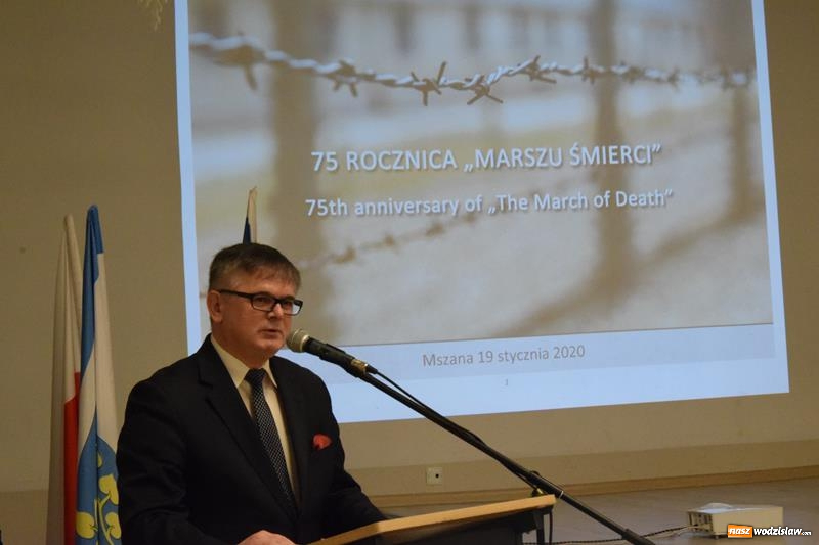 Zdjęcie w galerii na portalu naszwodzislaw.com: Tak Mszana uczciła 75 rocznicę Marszu Śmierci wiadomości z regionu