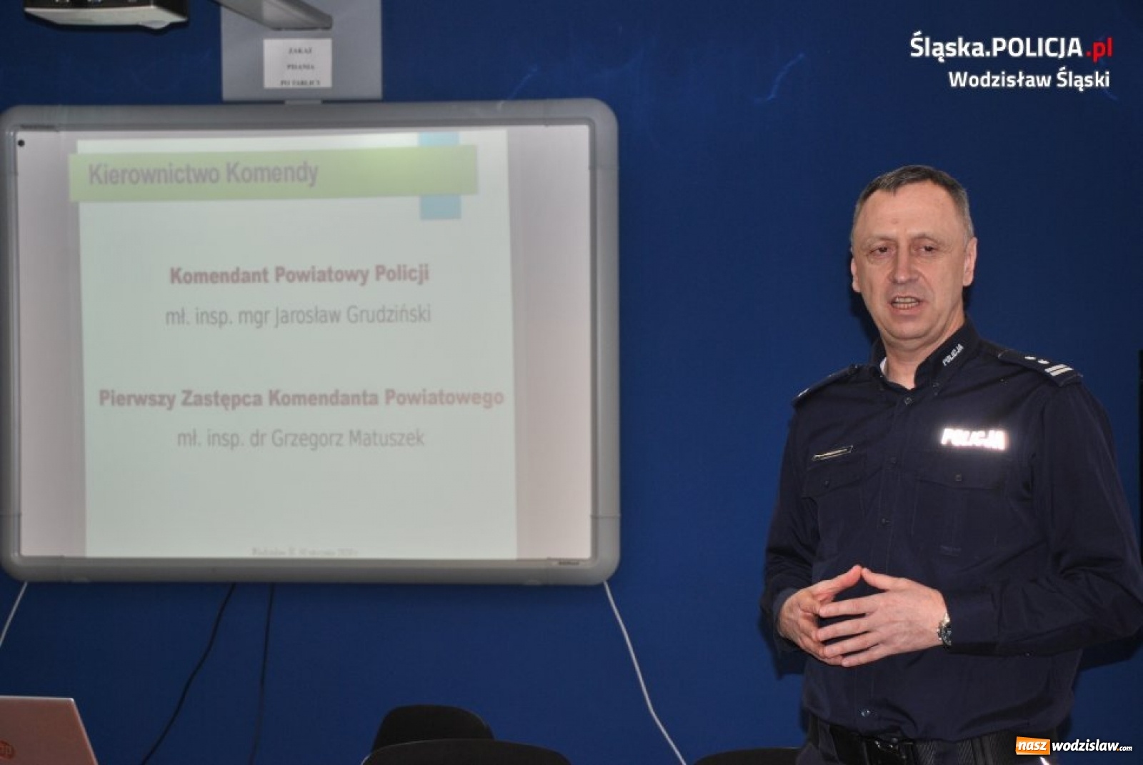 Zdjęcie w galerii na portalu naszwodzislaw.com: Wodzisławy policjanci podsumowali wyniki poprzedniego roku wiadomości z regionu