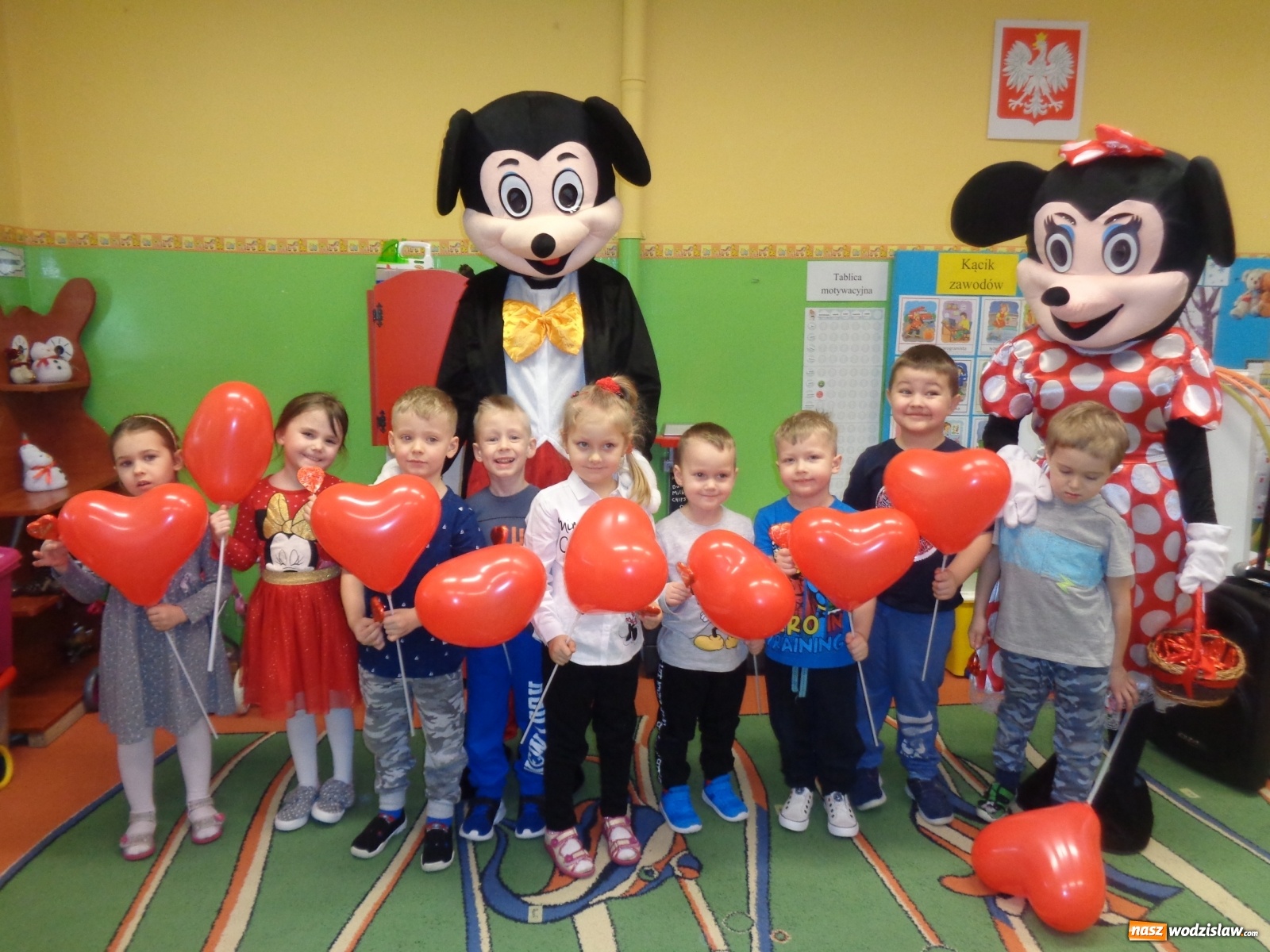 Zdjęcie w galerii na portalu naszwodzislaw.com: Walentynkowe zabawy w przedszkolu numer 18 wiadomości z regionu