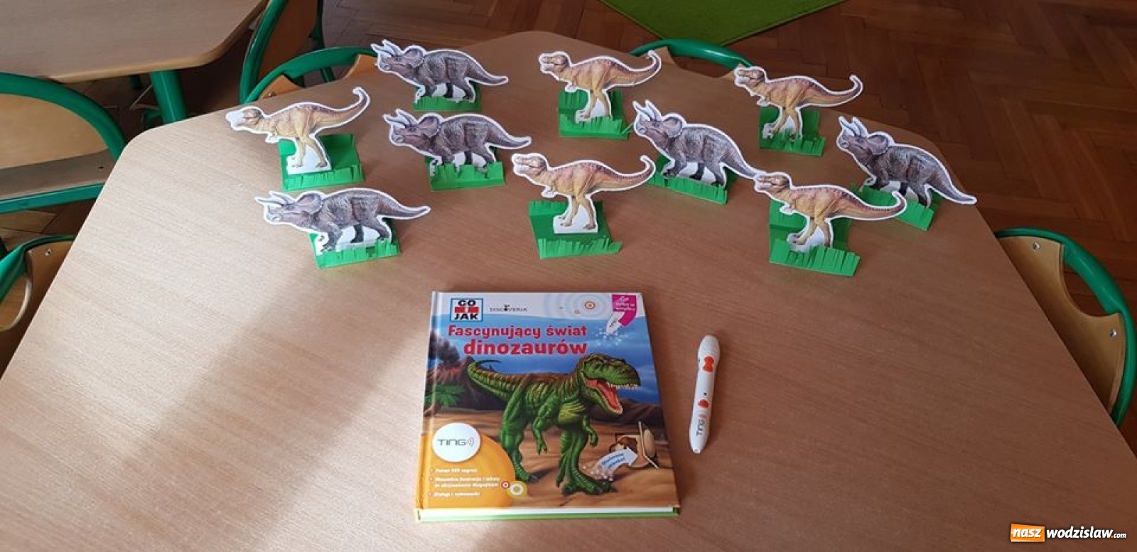 Zdjęcie w galerii na portalu naszwodzislaw.com: Przedszkolaki z wodzisławskiej szóstki świętowały Dzień Dinozaura wiadomości z regionu
